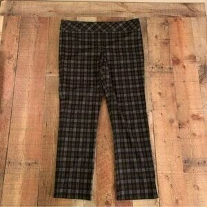 Erica Taylor women's size XL Stich Fix black and grays plaid pants